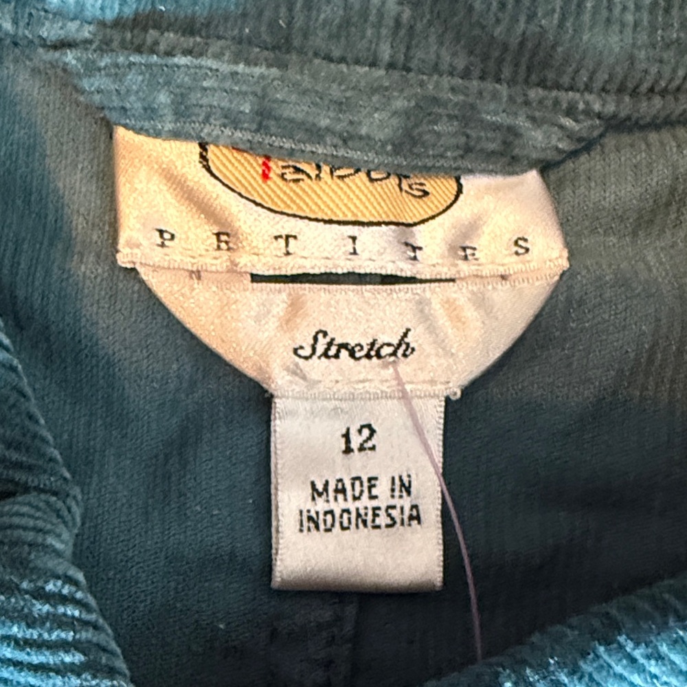 Teal Corduroy Women's Jacket - Picture 2 of 3